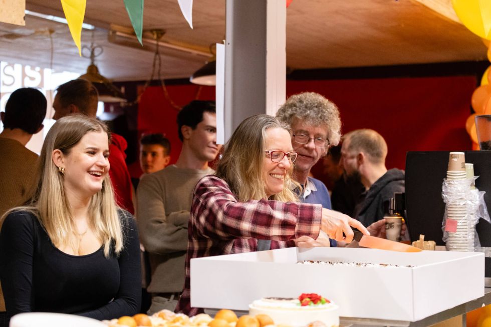 people celebrating